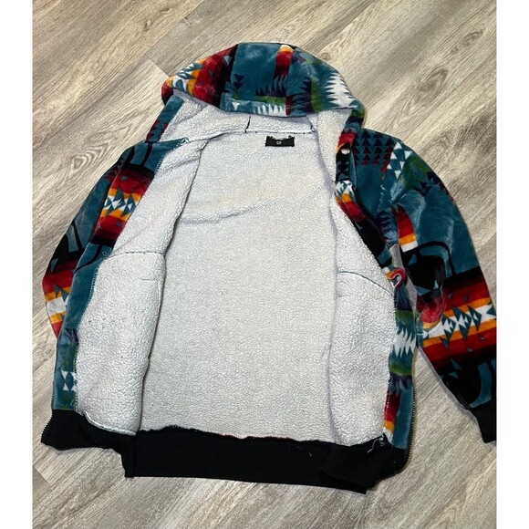 Plush comfort native zip up hoodie kids 8 - Picture 3 of 5